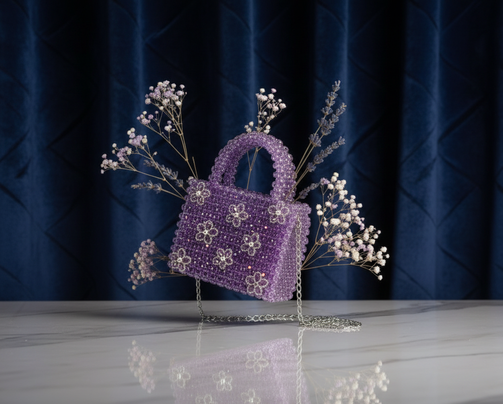 Purple Beaded bag 💜