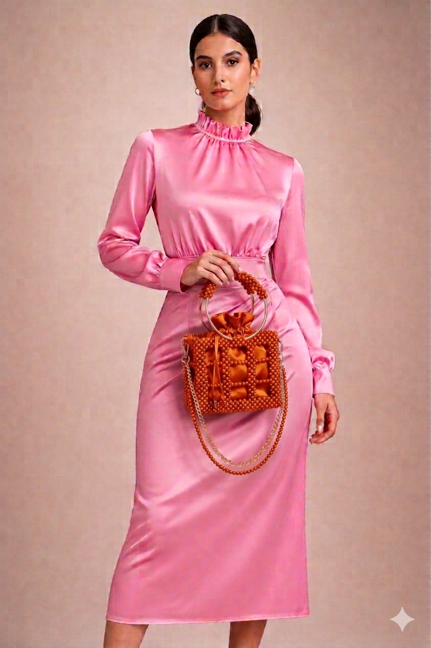 Blush Beaded Party Bag