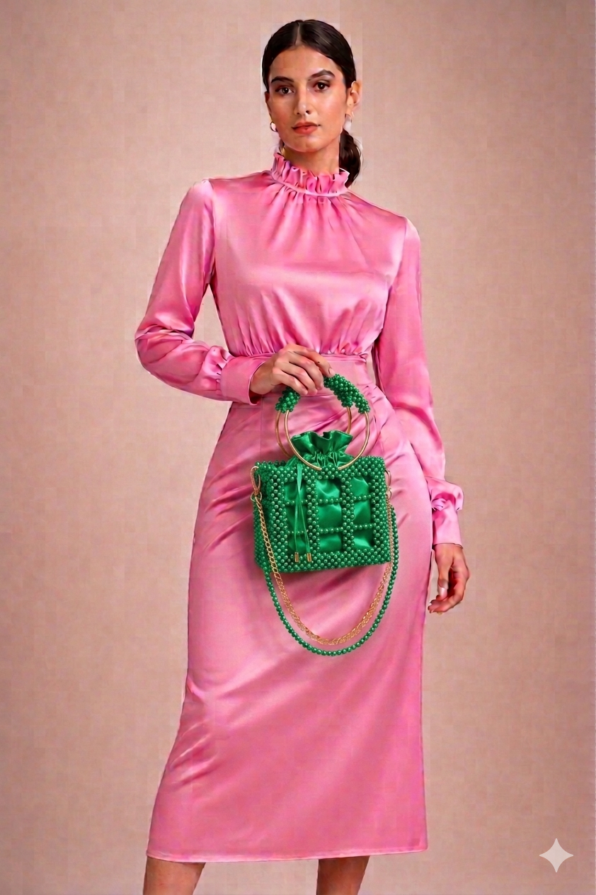 Blush Beaded Party Bag