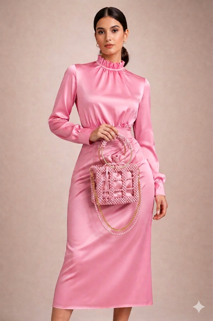 Blush Beaded Party Bag