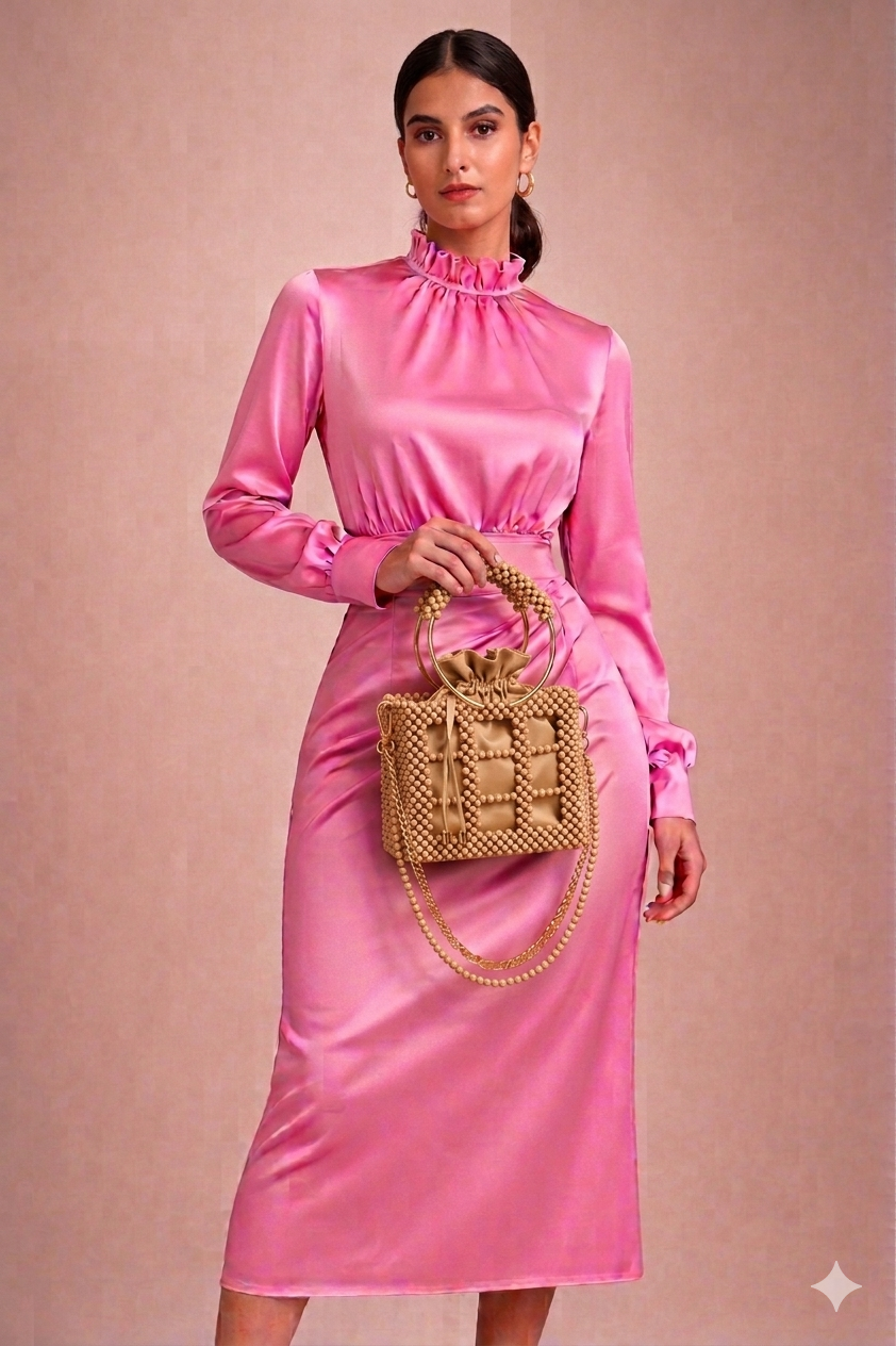 Blush Beaded Party Bag