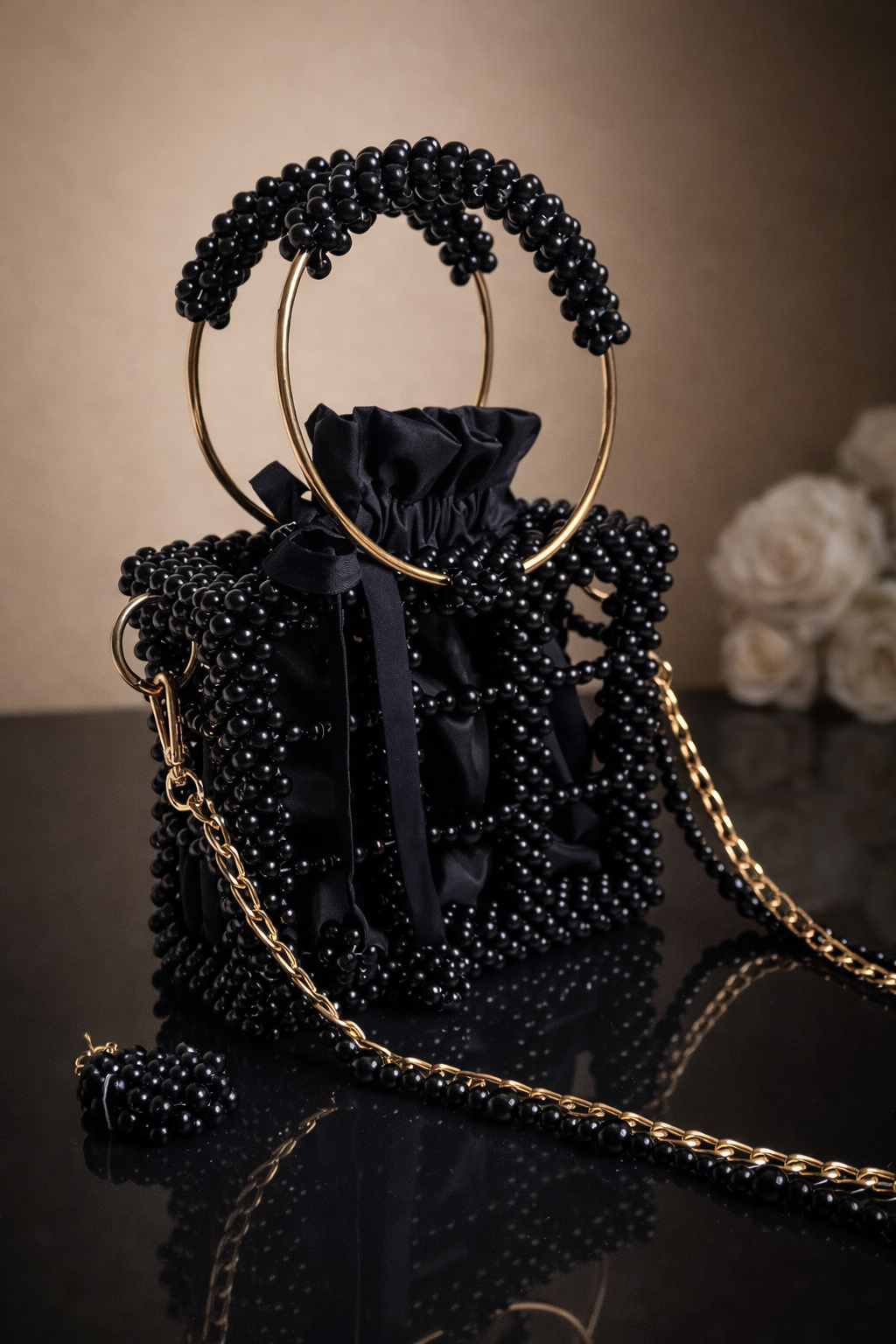 Blush Beaded Party Bag