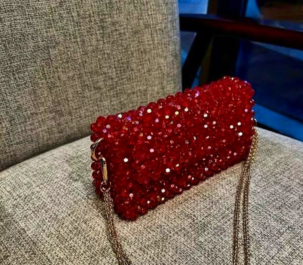 Ruby Crystal Evening Clutch ❤️
Not just a bag — it’s just a crysol moment